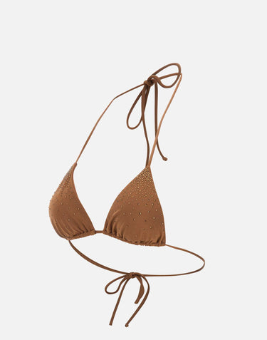 MC2 SAINT BARTH Top bikini "Annabelle" BROWN Donna 