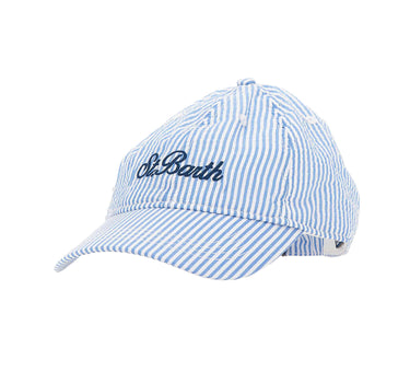 Cappello "Seersucker Stripes" BASB0007 02687L MC2 SAINT BARTH 