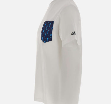 MC2 SAINT BARTH T-shirt "Blanche Tiny Seahorse" WHITE Uomo 