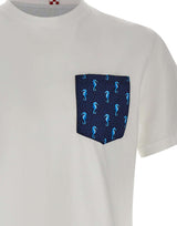 MC2 SAINT BARTH T-shirt "Blanche Tiny Seahorse" WHITE Uomo 