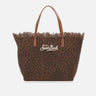 MC2 SAINT BARTH Borsa a spalla "City Bag Fringe" BROWN Donna 