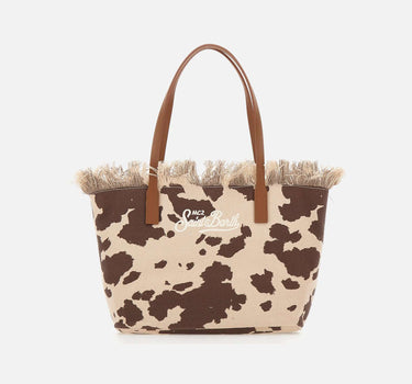 MC2 SAINT BARTH Borsa a spalla "City Bag Fringe" BROWN Donna 