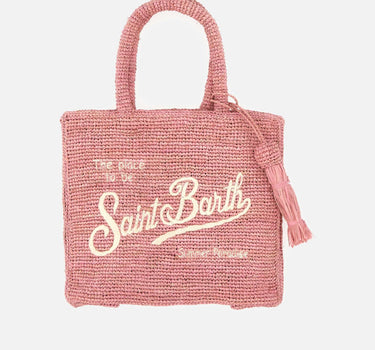 MC2 SAINT BARTH Borsa a mano "Colette Raffia" Pink Donna 