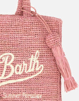 MC2 SAINT BARTH Borsa a mano "Colette Raffia" Pink Donna 