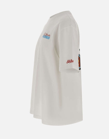 MC2 SAINT BARTH T-shirt "Delmar SB Weekender" WHITE Uomo 