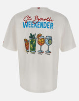 MC2 SAINT BARTH T-shirt "Delmar SB Weekender" WHITE Uomo 