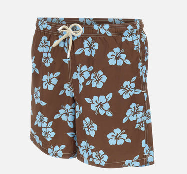 MC2 SAINT BARTH Costume "Lighting Tiki Hibiscus" BROWN Uomo 