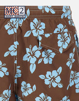 MC2 SAINT BARTH Costume "Lighting Tiki Hibiscus" BROWN Uomo 