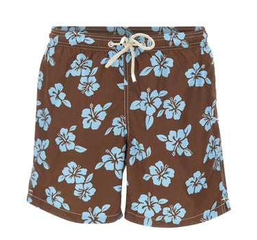 MC2 SAINT BARTH Costume "Lighting Tiki Hibiscus" BROWN Uomo 