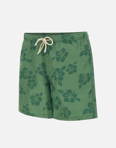 MC2 SAINT BARTH Costume "Lighting Tiki Hibiscus" GREEN Uomo 