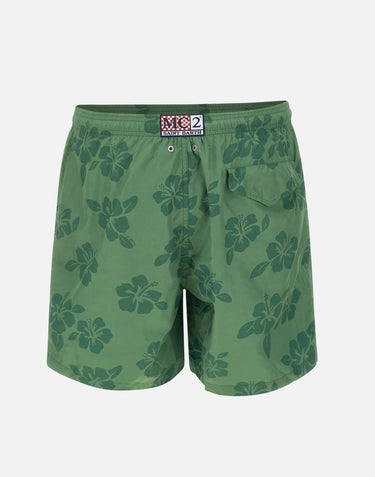 MC2 SAINT BARTH Costume "Lighting Tiki Hibiscus" GREEN Uomo 