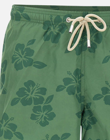MC2 SAINT BARTH Costume "Lighting Tiki Hibiscus" GREEN Uomo 