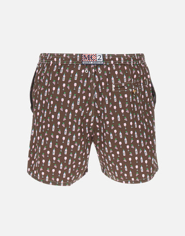 MC2 SAINT BARTH Costume "Lighting micro fantasy" BROWN Uomo 