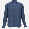 MC2 SAINT BARTH Camicia "Pamplona" in lino BLUE Uomo 