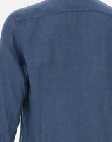 MC2 SAINT BARTH Camicia "Pamplona" in lino BLUE Uomo 