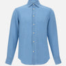 MC2 SAINT BARTH Camicia "Pamplona" in lino Light Blue Uomo 