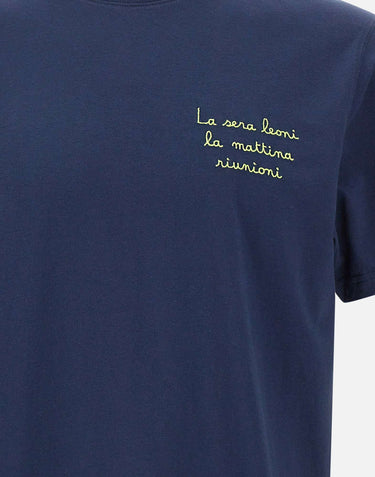 MC2 SAINT BARTH T-shirt "Portofino Leoni Riunione" BLUE Uomo 