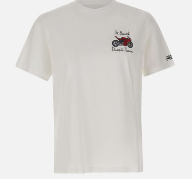 MC2 SAINT BARTH T-shirt "Portofino Ducati Team" WHITE Uomo 