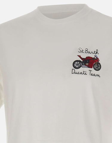 MC2 SAINT BARTH T-shirt "Portofino Ducati Team" WHITE Uomo 