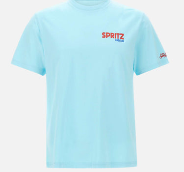 MC2 SAINT BARTH T-shirt "Portland Spritz Postcard" Light Blue Uomo 