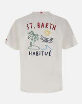 MC2 SAINT BARTH T-shirt "Portland St Barth Summer" WHITE Uomo 