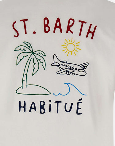 MC2 SAINT BARTH T-shirt "Portland St Barth Summer" WHITE Uomo 