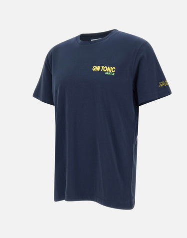 MC2 SAINT BARTH T-shirt "Portland Gin Tonic Postcard" BLUE Uomo 