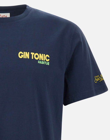 MC2 SAINT BARTH T-shirt "Portland Gin Tonic Postcard" BLUE Uomo 