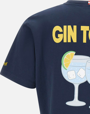 MC2 SAINT BARTH T-shirt "Portland Gin Tonic Postcard" BLUE Uomo 