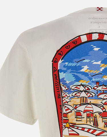 T-shirt "Portland Dream Of Life" Alessandro Enriquez x MC2 Saint Barth PRL0002 04502L MC2 SAINT BARTH 
