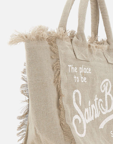Borsa a mano "Vanity Linen" VANI022 01139L MC2 SAINT BARTH 