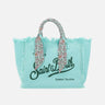 MC2 SAINT BARTH Borsa a mano "Vanity Foulard" Light Blue Donna 