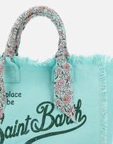 MC2 SAINT BARTH Borsa a mano "Vanity Foulard" Light Blue Donna 