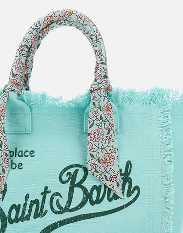 MC2 SAINT BARTH Borsa a mano "Vanity Foulard" Light Blue Donna 