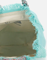 MC2 SAINT BARTH Borsa a mano "Vanity Foulard" Light Blue Donna 