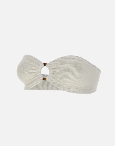 MC2 SAINT BARTH Top bikini "Yulia" WHITE Donna 