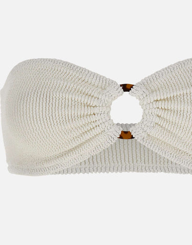 MC2 SAINT BARTH Top bikini "Yulia" WHITE Donna 