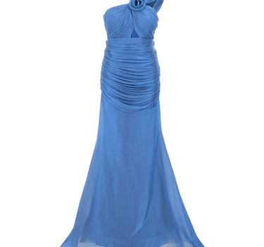 Abito lungo 22604 BLU META4 