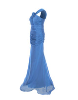 Abito lungo 22604 BLU META4 