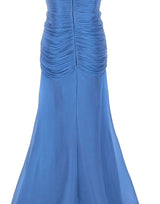 Abito lungo 22604 BLU META4 