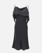 MM6 MAISON MARGIELA Abito stampato trasformabile BLACK Donna 