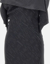 MM6 MAISON MARGIELA Abito stampato trasformabile BLACK Donna 