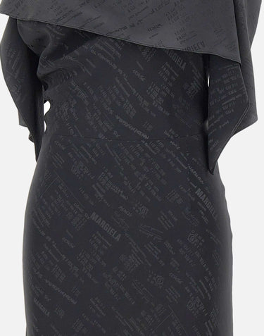 MM6 MAISON MARGIELA Abito stampato trasformabile BLACK Donna 