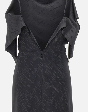 MM6 MAISON MARGIELA Abito stampato trasformabile BLACK Donna 