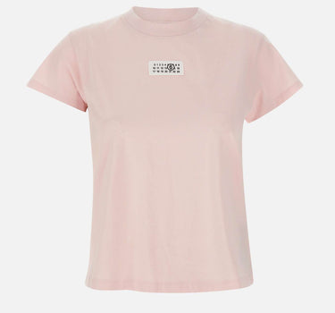 MM6 MAISON MARGIELA T-shirt in cotone "Numeric" Pink Donna 