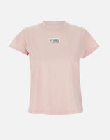 MM6 MAISON MARGIELA T-shirt in cotone "Numeric" Pink Donna 