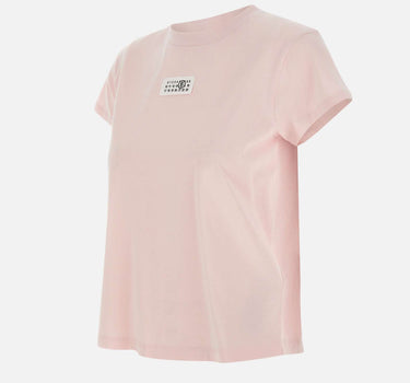 MM6 MAISON MARGIELA T-shirt in cotone "Numeric" Pink Donna 