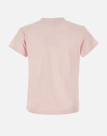 MM6 MAISON MARGIELA T-shirt in cotone "Numeric" Pink Donna 
