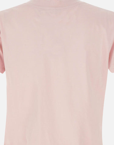 MM6 MAISON MARGIELA T-shirt in cotone "Numeric" Pink Donna 