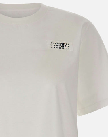 MM6 MAISON MARGIELA T-shirt in cotone WHITE Donna 